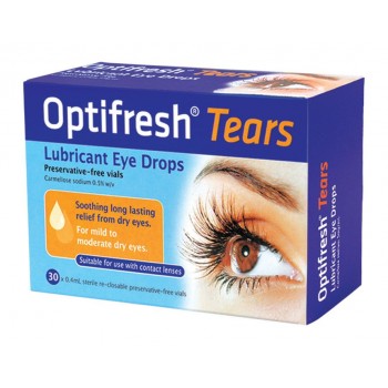 Optifresh  Tears Lubricant Eye Drops Vials 30x0.4ml 
