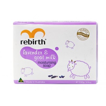 Rebirth Lavender & Goat Milk Moisturising Soap Bar 100g 