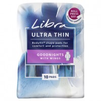 Libra UltraThins Pads Goodnights XL with wings 10 