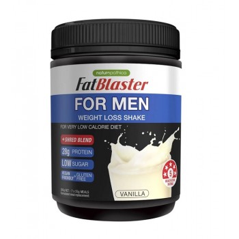 FatBlaster Men's Weightloss Shake Shred Blend Vanilla 385g 