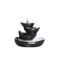 Satya Ceramic Fountain Leaf Incense Burner with Cones  