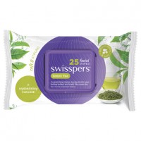 Swisspers Facial Wipes Green Tea 25 