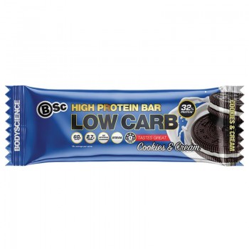 Body Science High Protein Low Carb Bar Cookies And Cream 60g 