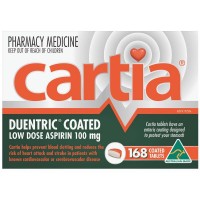 Cartia Duentric Coated Aspirin 100mg 168 Tab