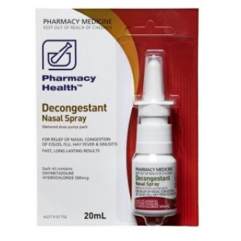Pharmacy Health Decongestant Nasal Spray 20ml 