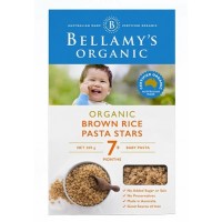 Bellamy's Organic Brown Rice Pasta Stars 200g 