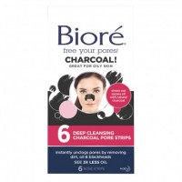 Biore Deep Cleansing Charcoal Pore Strips 6 Pk 
