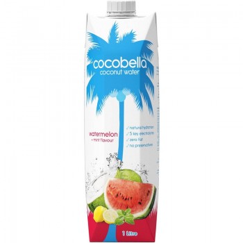 Cocobella Coconut Water Watermelon + Mint 1L 