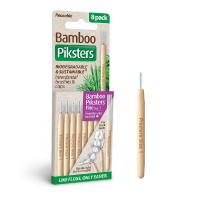Piksters Bamboo Interdental Brush Size 1 -  purple 8pk 