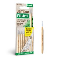 Piksters Bamboo Interdental Brush Size 3 - yellow 8pk 