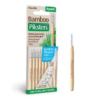 Piksters Bamboo Interdental Brush Size 5 - blue 8pk 
