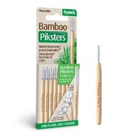Piksters Bamboo Interdental Brush Size 6 - green 8pk 