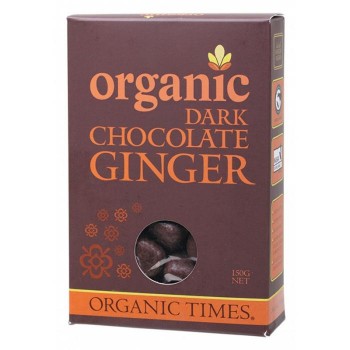 Organic Times Organic Dark Chocolate Ginger 150g 