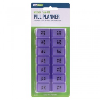 Ezydose Weekly AM/PM Pill Planner  