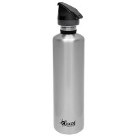 Cheeki Stainless Steel Sports Bottle - Silver 1L 