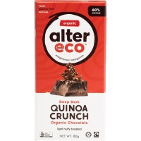 Alter Eco Organic Vegan Chocolate - Dark Quinoa 60%, 80g 