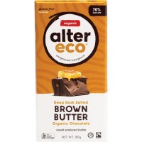 Alter Eco Organic Chocolate-Dark Brown Butter 70% 80g 