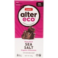 Alter Eco Organic Vegan Chocolate- Dark Sea Salt 70% 80g 