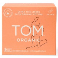 Tom Organic Panty Liners (Wrapped) Ultra Thin Liners for Everyday 26 