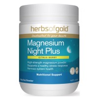 Herbs of Gold Magnesium Night Plus Citrus Berry Oral Powder 150g 