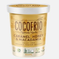 Cocofrio Organic Icecream Caramel Honey Macadamia 500ml 