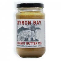 Byron Bay Peanut Butter Co. Peanut Butter Crunchy - No added salt 375g 