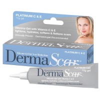 DermaScar Silicone Gel for Scar Reduction Platinum C & E 15g 