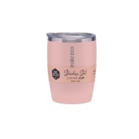 Ever Eco Stainless Steel Coffee Cup - Rose 295ml 