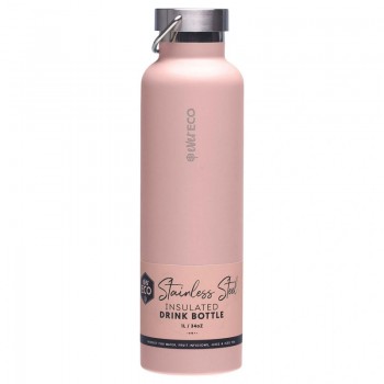 Ever Eco Stainless Steel Insulated Drink Bottle -  Rose 1L 