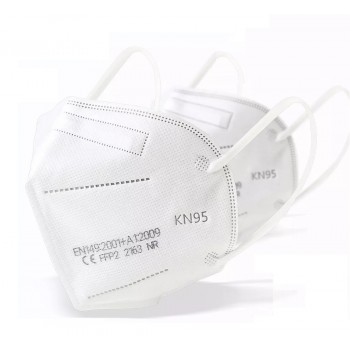 Protective Face Mask KN95 Respirator Classic shape white 10 Pk 