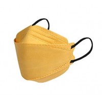 Protective Face Mask KN95 Respirator Comfort shape mustard yellow 10 Pk 