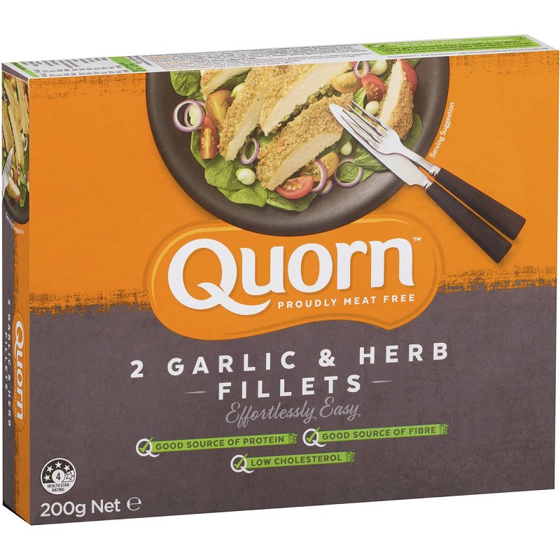 Quorn Garlic & Herb Fillets 2 pack 200g 