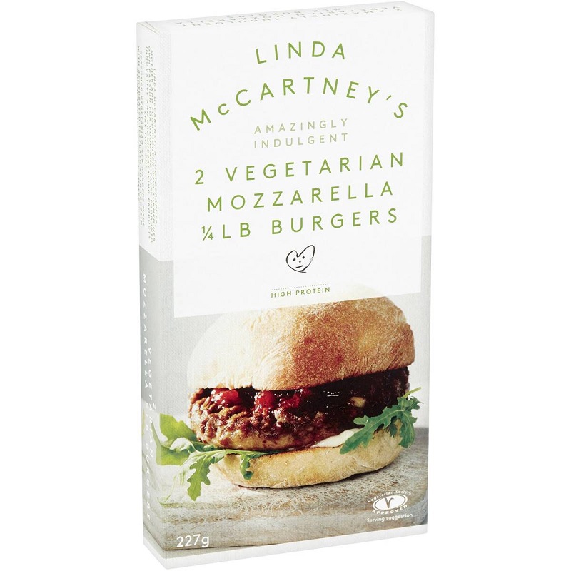 Linda McCartney's Vegetarian Mozzarella 1/4lb Burgers 227g 