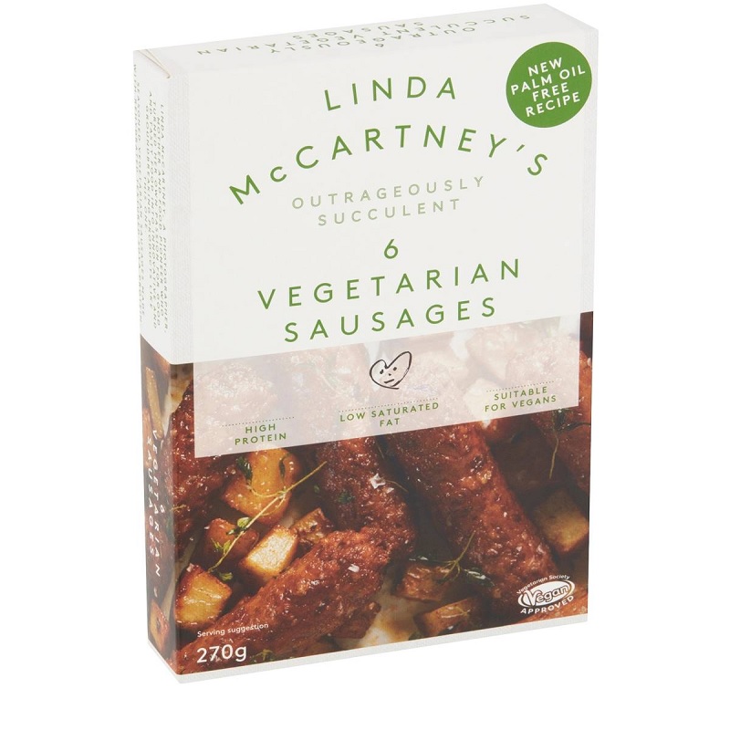 Linda McCartney's Vegetarian Sausages 6 pack 270g 